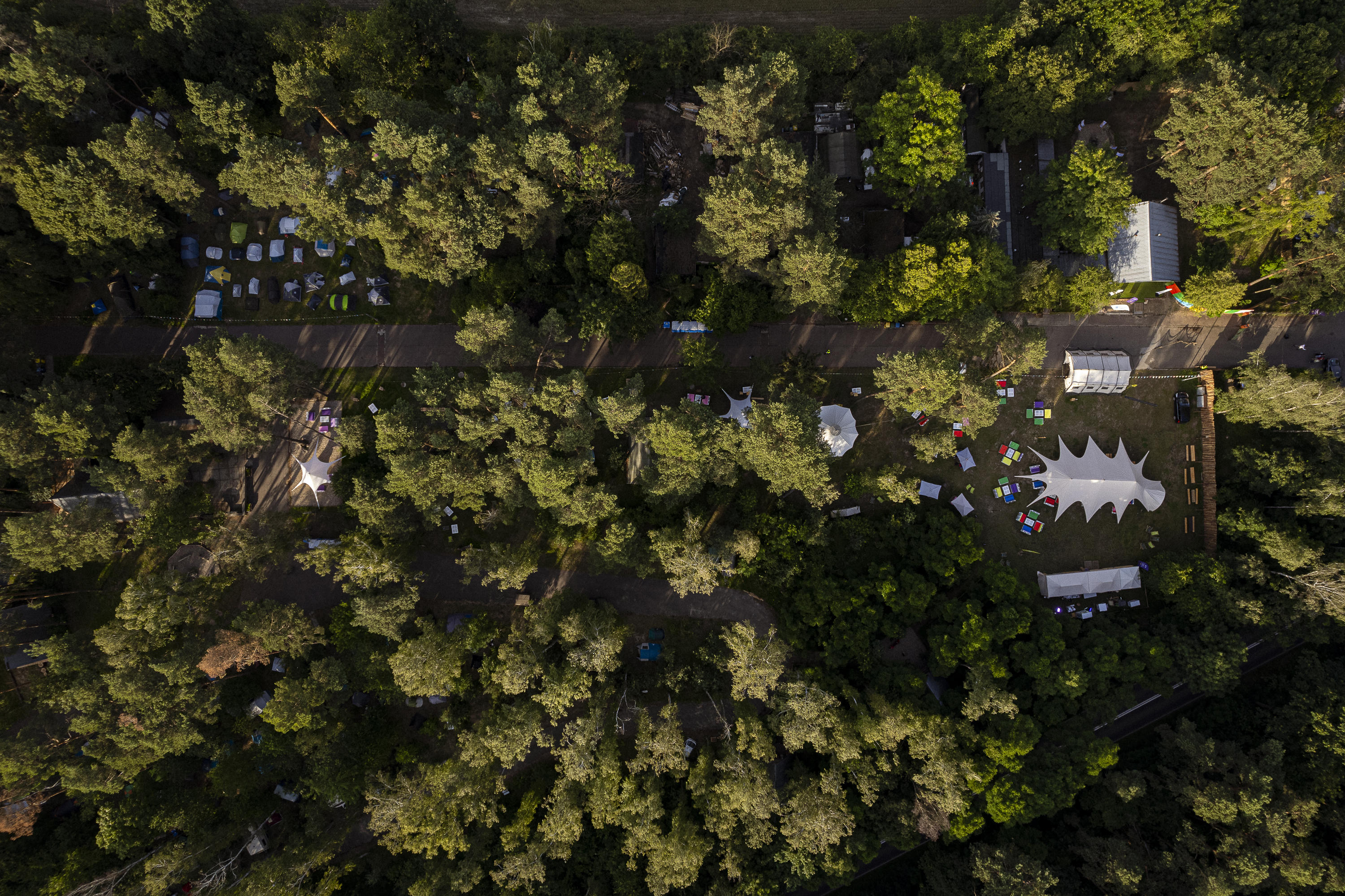 Scout Camp Poznań — widok z lotu ptaka